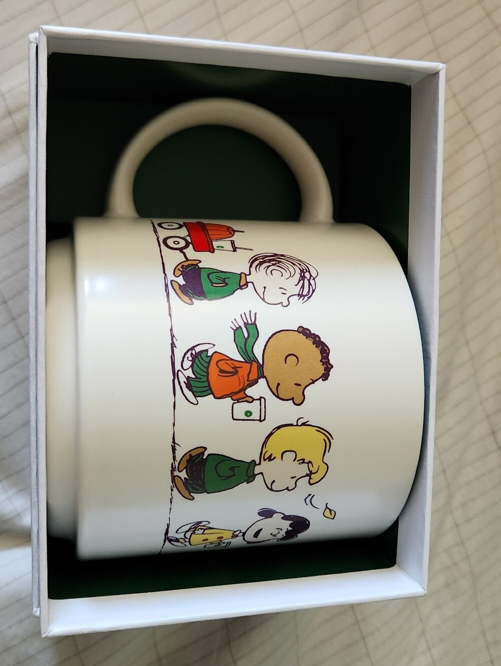 Kids Cream Ceramic Mug with Colorful Cartoon Characters